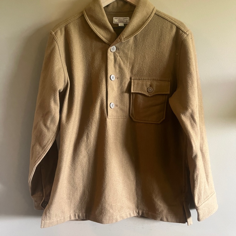 Wallace & Barnes shawl-collar popover shirt-jacket